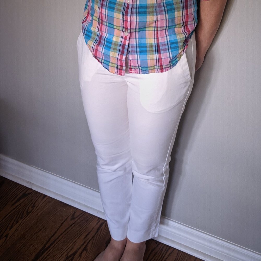 Cotton white pants